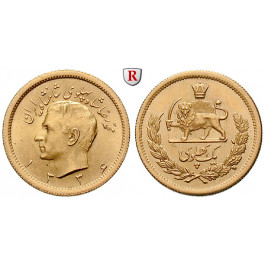 Iran, Mohammed Riza Pahlevi, Pahlavi 1950-1979, 7,32 g fein, vz