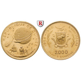 Guinea, 2000 Francs 1969, 7,2 g fein, PP