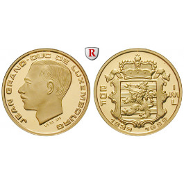 Luxemburg, Jean, 20 Francs 1989, 5,6 g fein, PP