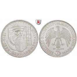 Bundesrepublik Deutschland, 5 DM 1969, Mercator, F, vz-st, J. 400