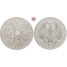 Bundesrepublik Deutschland, 10 DM 1989, 40 Jahre BRD, G, bfr., J. 446