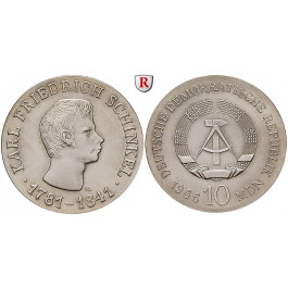 DDR, 10 Mark 1966, Schinkel, st, J. 1517