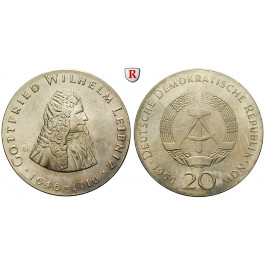 DDR, 20 Mark 1966, Leibniz, vz-st, J. 1518