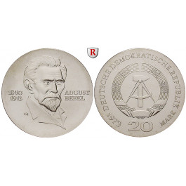 DDR, 20 Mark 1973, Bebel, st, J. 1547