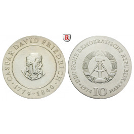 DDR, 10 Mark 1974, C. D. Friedrich, st, J. 1553