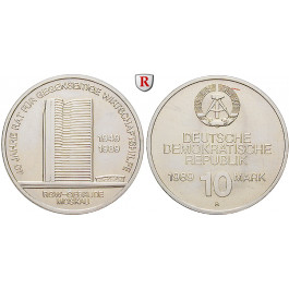 DDR, 10 Mark 1989, 40 Jahre RGW, st, J. 1625