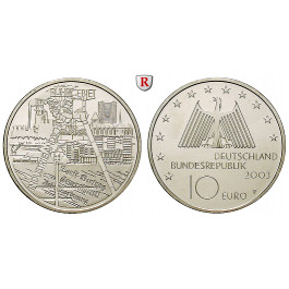 Bundesrepublik Deutschland, 10 Euro 2003, Industrielandschaft Ruhrgebiet, F, bfr., J. 501