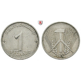 DDR, 1 Pfennig 1953, E, st, J. 1505