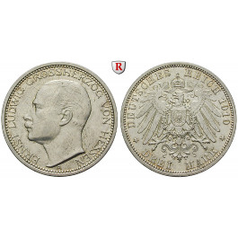 Deutsches Kaiserreich, Hessen, Ernst Ludwig, 3 Mark 1910, A, f.vz, J. 76