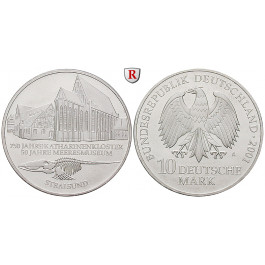 Bundesrepublik Deutschland, 10 DM 2001, Katharinenkloster Stralsund, ADFGJ komplett, PP, J. 479