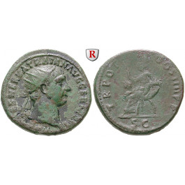 Römische Kaiserzeit, Traianus, Dupondius 101-102, ss