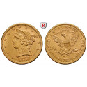 USA, 5 Dollars 1887, 7.52 g fine, vf-xf / xf
