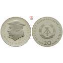 German Democratic Republic, Commemoratives, 20 Mark 1989, Müntzer, PROOF, J. 1624