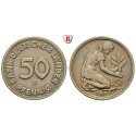 Federal Republic, Standard currency, 50 Pfennig 1950, G, good vf, J. 379
