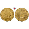 France, Louis XVIII, 20 Francs 1814, 5.77 g fine, vf
