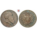German Empire, Baden, Friedrich I., 2 Mark 1902, G, xf, J. 30