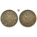 German Empire, Standard currency, 50 Pfennig 1896, A, xf, J. 15