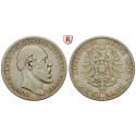 German Empire, Mecklenburg-Schwerin, Friedrich Franz II., 2 Mark 1876, A, nearly vf, J. 84