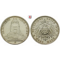 German Empire, Sachsen, Friedrich August III., 3 Mark 1913, E, xf / xf-unc, J. 140