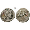 Roman Republican Coins, C. Vibius Pansa, Denarius 90 BC, good vf