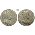 Great Britain, Edward VII, Silver medal 1902, xf