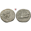 Roman Republican Coins, L. Iulius Bursio, Denarius 85 BC, vf