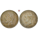 Romania, Carol I, 5 Lei 1906, 22.46 g fine, good vf