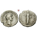 Roman Imperial Coins, Antoninus Pius, Denarius 140-143, vf