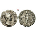 Roman Imperial Coins, Sabina, wife of Hadrian, Denarius 134-136, good vf