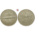 Weimar Republic, Commemoratives, 3 Reichsmark 1930, Zeppelin, D, vf-xf, J. 342