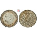 German Empire, Baden, Friedrich II., 2 Mark 1911, G, vf / vf-xf, J. 38