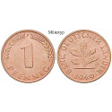 Federal Republic, Standard currency, 1 Pfennig 1949, F, FDC, J. 376