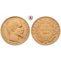 France, Napoleon III, 20 Francs 1852-1860, 5.81 g fine, vf