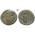 Roman Republican Coins, L. Hostilius Saserna, Denarius 48 BC, vf-xf