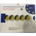 Federal Republic, Commemoratives, 2 Euro 2012, ADFGJ complete, PROOF