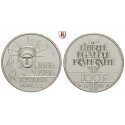 France, Fifth Republic, 100 Francs 1986, 27.0 g fine, xf-unc