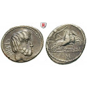 Roman Republican Coins, L. Titurius Sabinus, Denarius 89 BC, vf