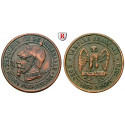 France, Napoleon III, Bronze medal 1870, good vf
