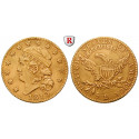 USA, 5 Dollars 1813, 7.76 g fine, vf-xf