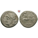 Roman Republican Coins, Romano-campanian Isuues, Didrachm (Quadrigatus) 225-212 BC, vf-xf