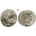 Roman Republican Coins, M. Junius Brutus, Denarius 54 BC, vf-xf / xf