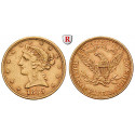 USA, 5 Dollars 1885, 7.52 g fine, good vf