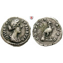 Roman Imperial Coins, Faustina Junior, wife of  Marcus Aurelius, Denarius 176-180, good vf
