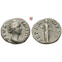 Roman Imperial Coins, Faustina Senior, wife of  Antoninus Pius, Denarius after 141, vf-xf