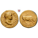 Roman Imperial Coins, Titus, Caesar, Aureus 75, good vf