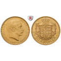 Denmark, Christian X., 20 Kroner 1915, 8.06 g fine, vf-xf / good xf