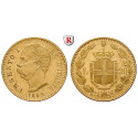 Italy, Kingdom Of Italy, Umberto I, 20 Lire 1882, 5.81 g fine, nearly xf