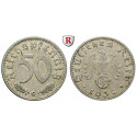 Third Reich, Standard currency, 50 Reichspfennig 1939, G, vf, J. 372