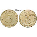 Third Reich, Standard currency, 5 Reichspfennig 1937, J, FDC, J. 363