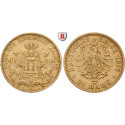 German Empire, Hamburg, 20 Mark 1875-1889, (COIN TYPE PICTURE), J, 7.17 g fine, vf, J. 210